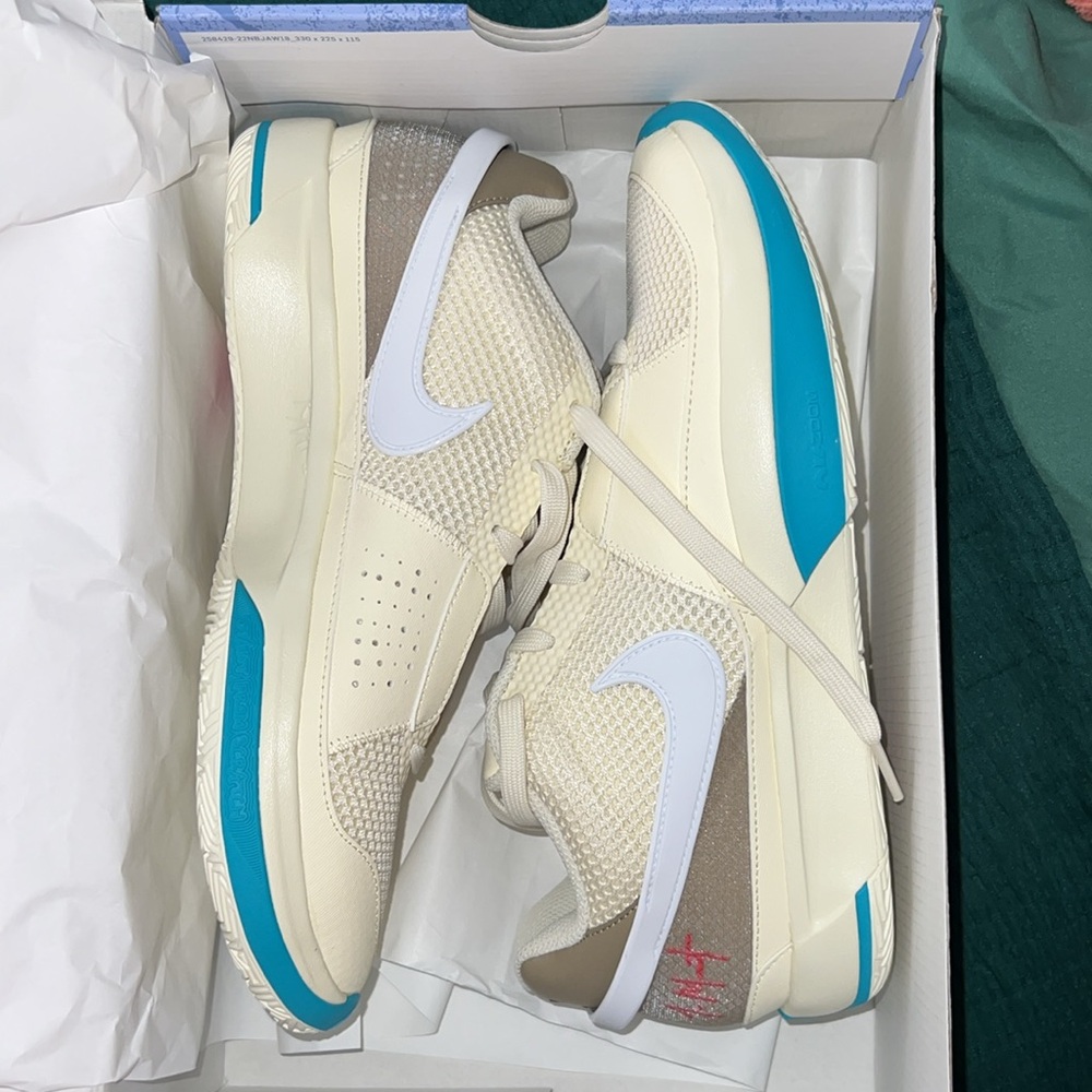 NIB Ja Morant basketball sneakers Coconut Milk M 9